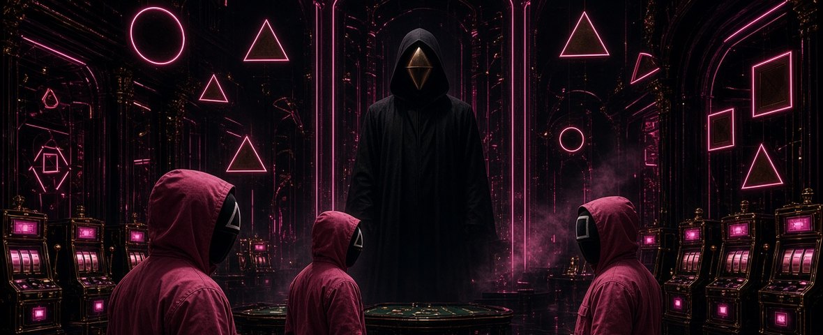 Sala da gioco notturna con luci rosse